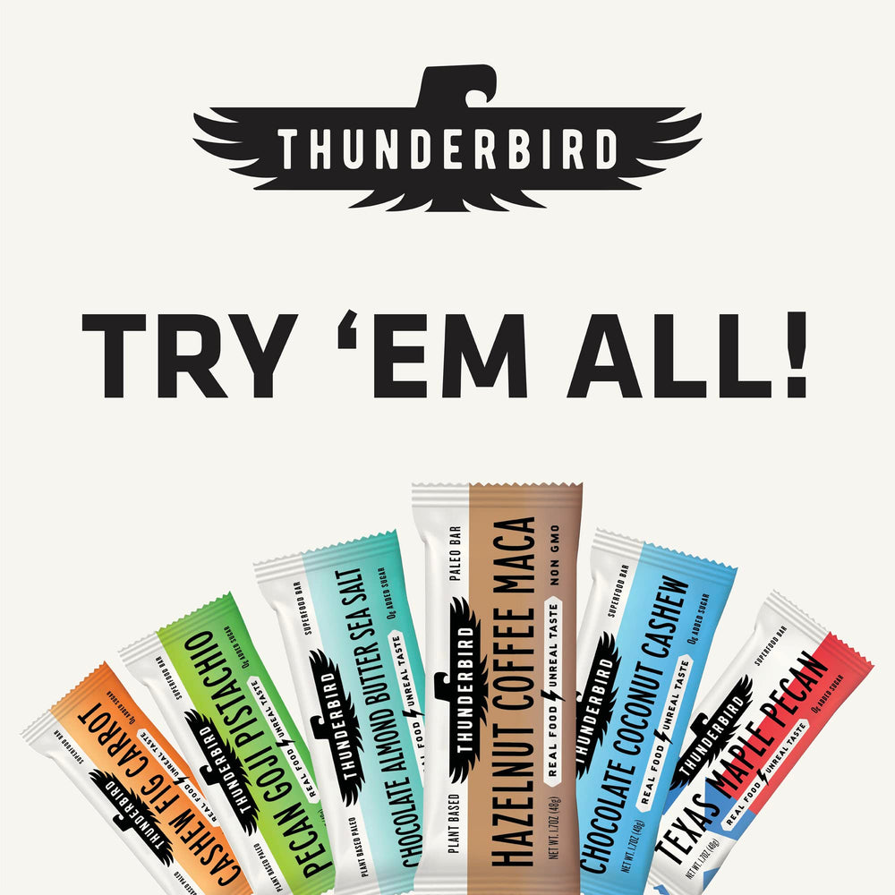 Thunderbird bar with coffee pairing idea for steady morning energy.