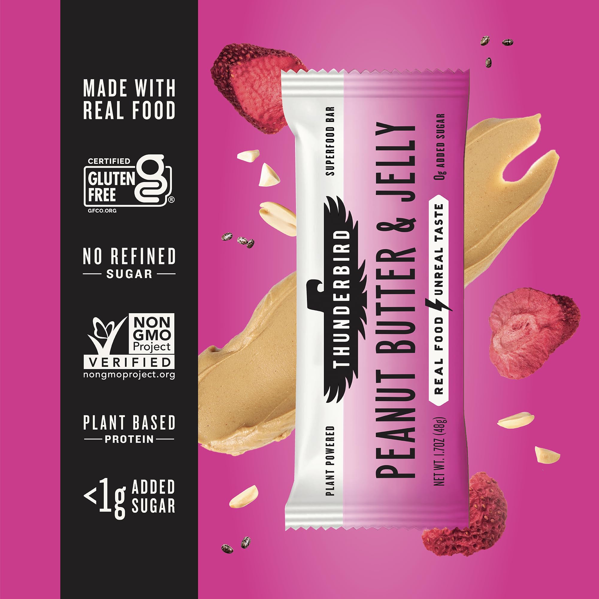 Thunderbird Bars on-the-go serving suggestion for quick energy boost.