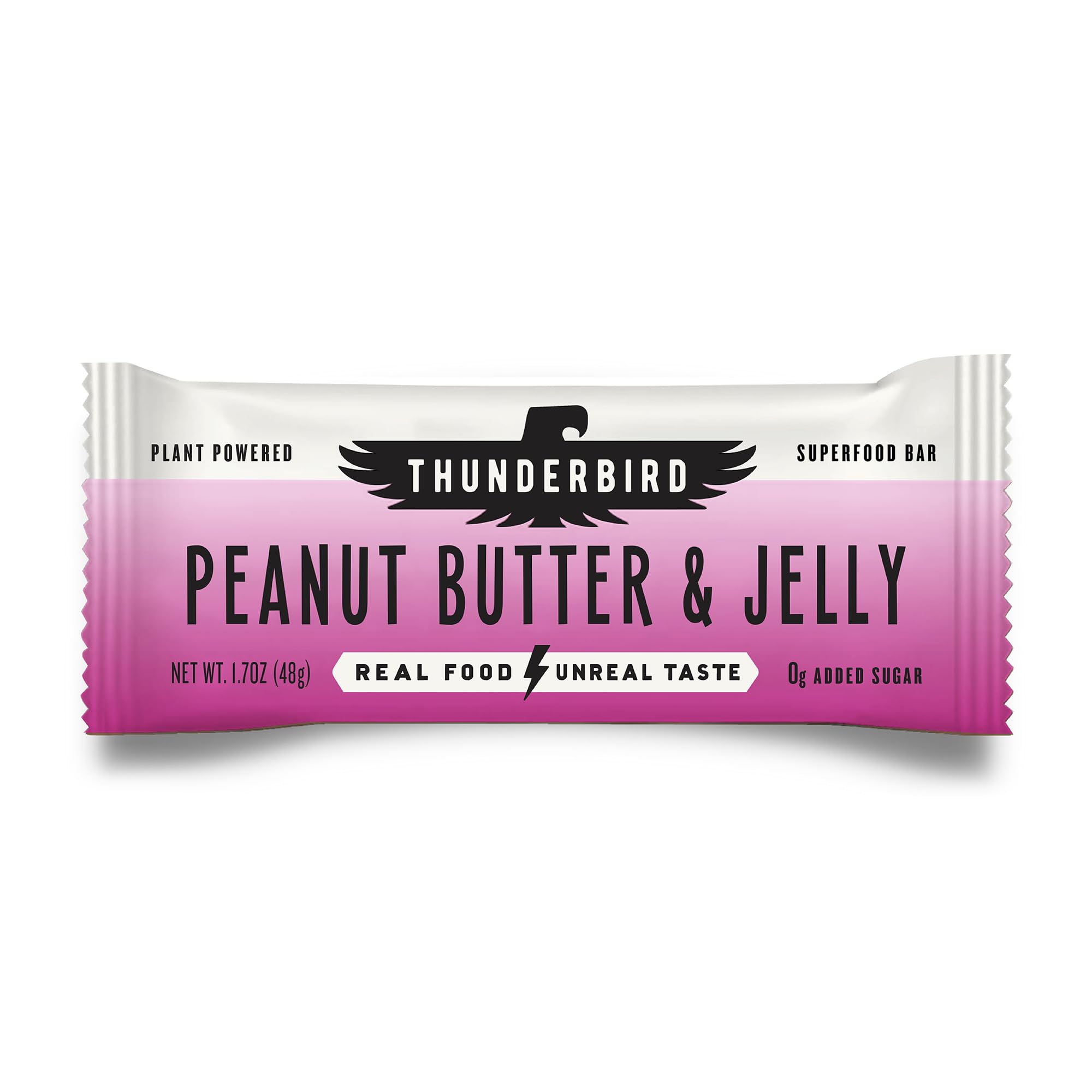 Thunderbird Bars packaging shows a gluten-free energy snack for on-the-go fueling.