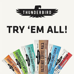 Thunderbird Energetica bar ingredients spread with dates, nuts, chia seeds, pineapple