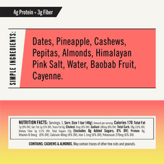 Close-up of Thunderbird Energetica bar foil wrapped showing real fruit and nuts
