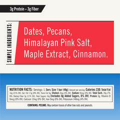 Close-up of Thunderbird Energetica Texas Maple Pecan bar texture showing nutty richness