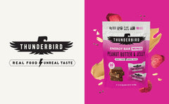Thunderbird mini bar ingredient blend highlights natural fuel and flavor.
