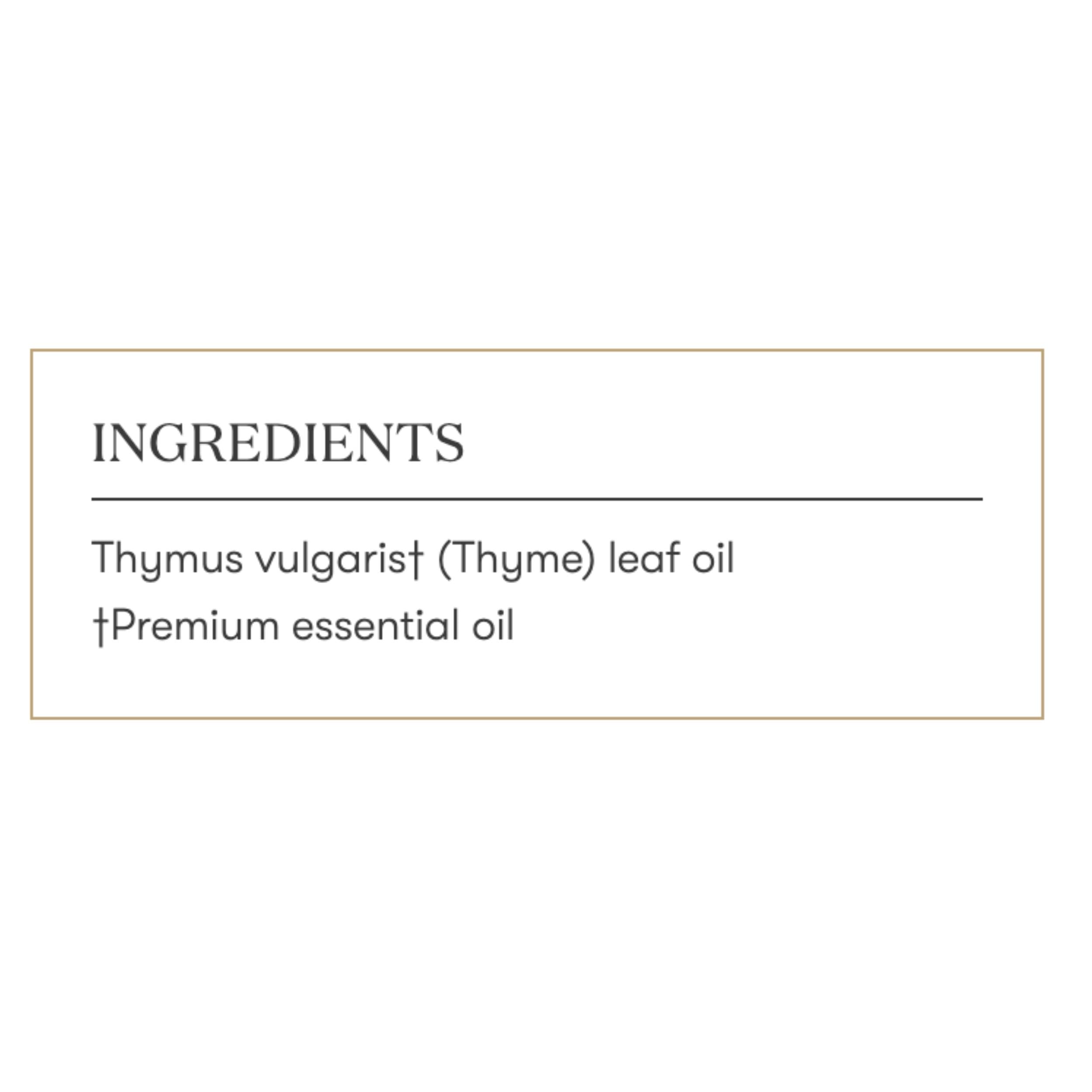 Kitchen scene with thyme oil drizzle to elevate recipes