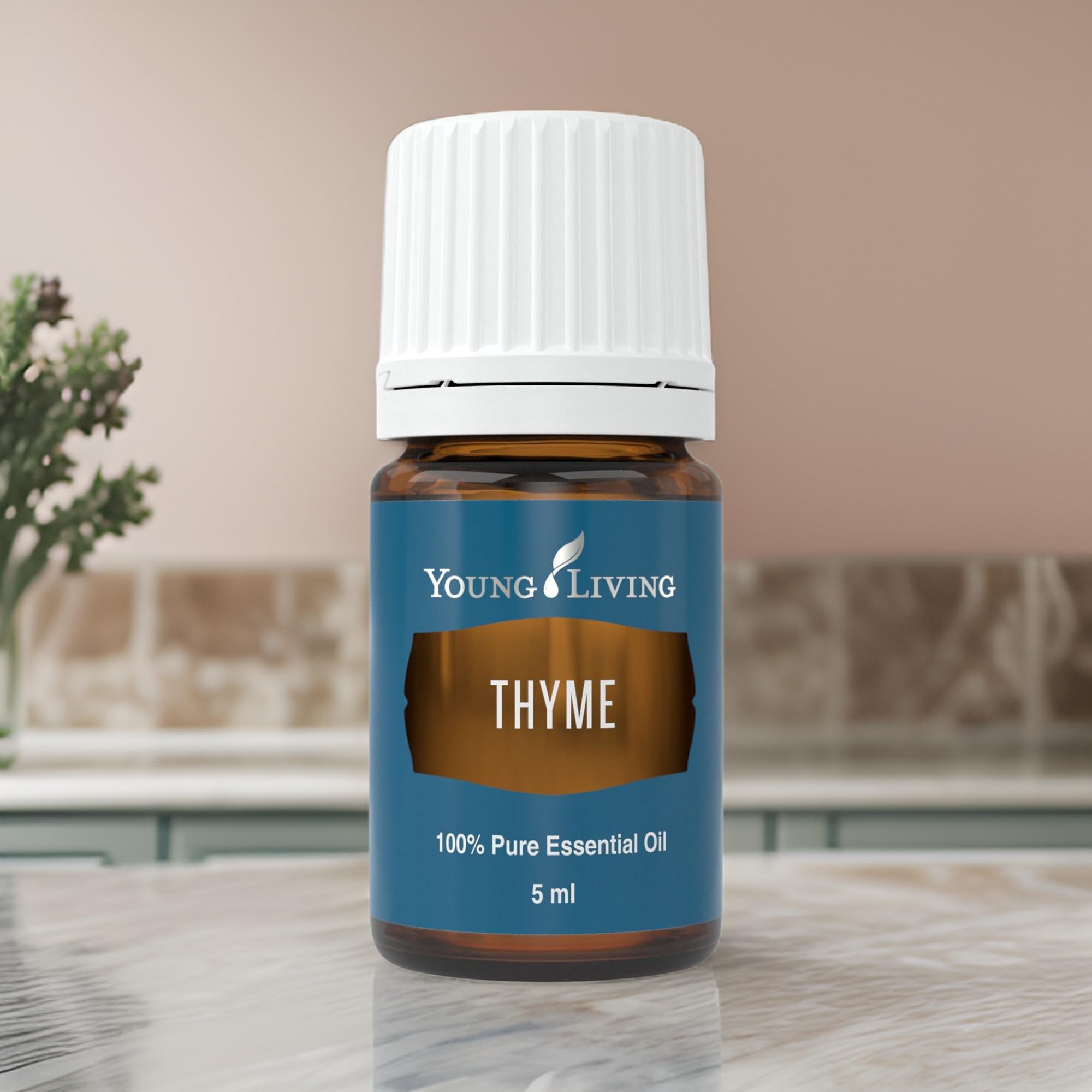 Thyme oil massage application demonstrating a refreshing herb scent