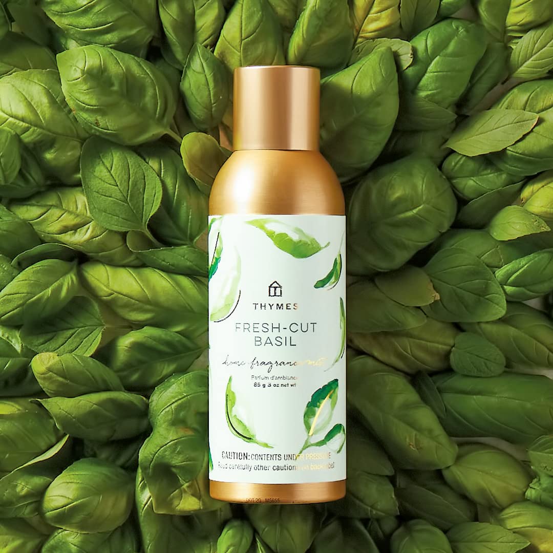 Thymes Fragrance Mist nozzle view delivers quick refreshing scent in cars, offices, and living spaces.