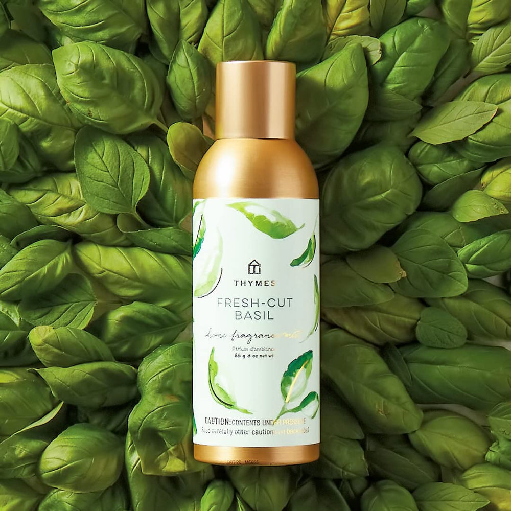 Thymes Fragrance Mist nozzle view delivers quick refreshing scent in cars, offices, and living spaces.