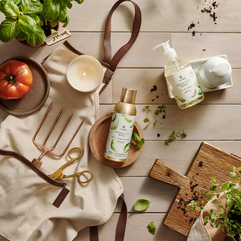 Thymes Fragrance Mist packaging captures artisan aesthetics and eco-conscious refinement.