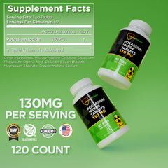 ThyroShield 130 mg KI tablets bottle, convenient for rapid retrieval during emergencies