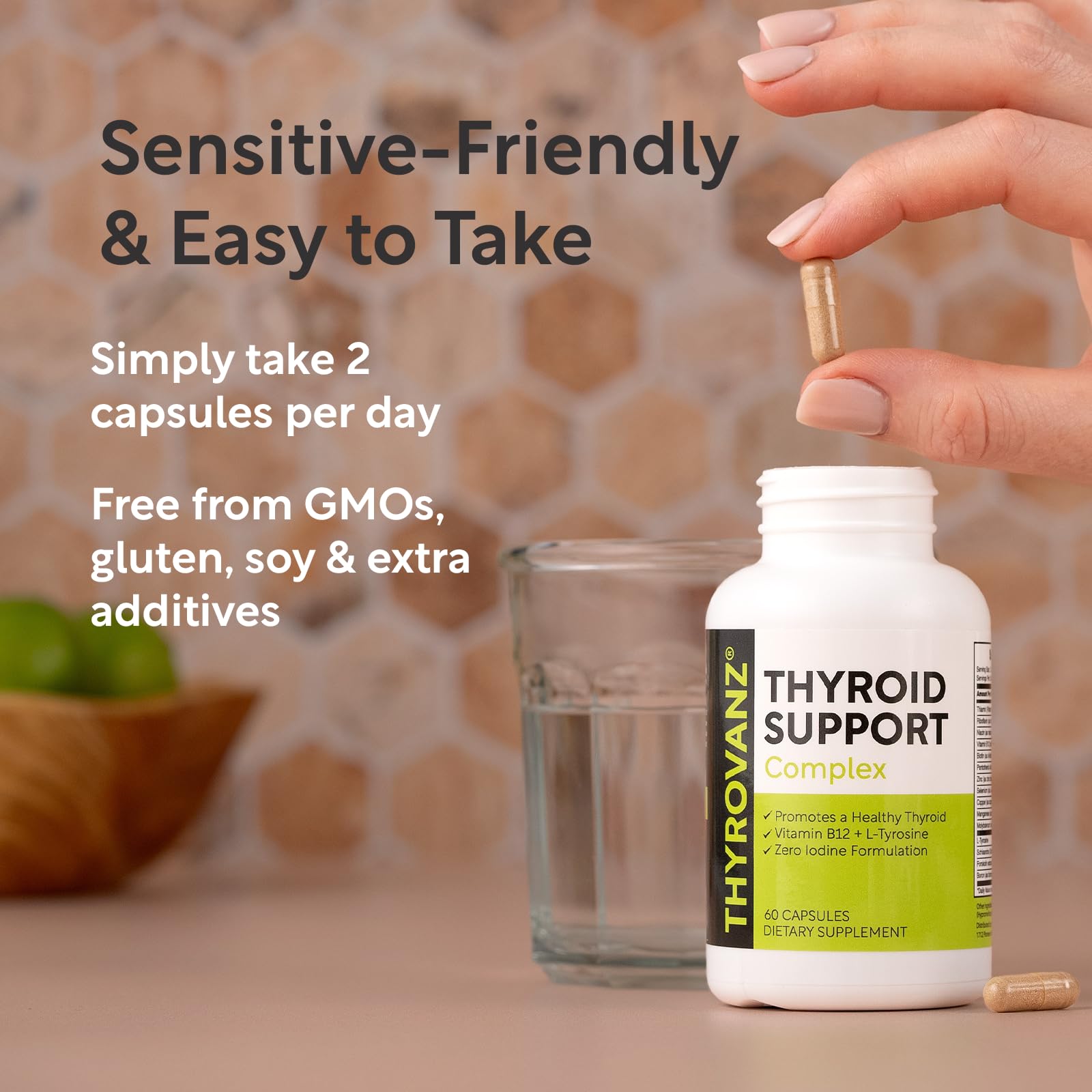 THYROVANZ box packaging showcases Made in USA and cGMP standards.