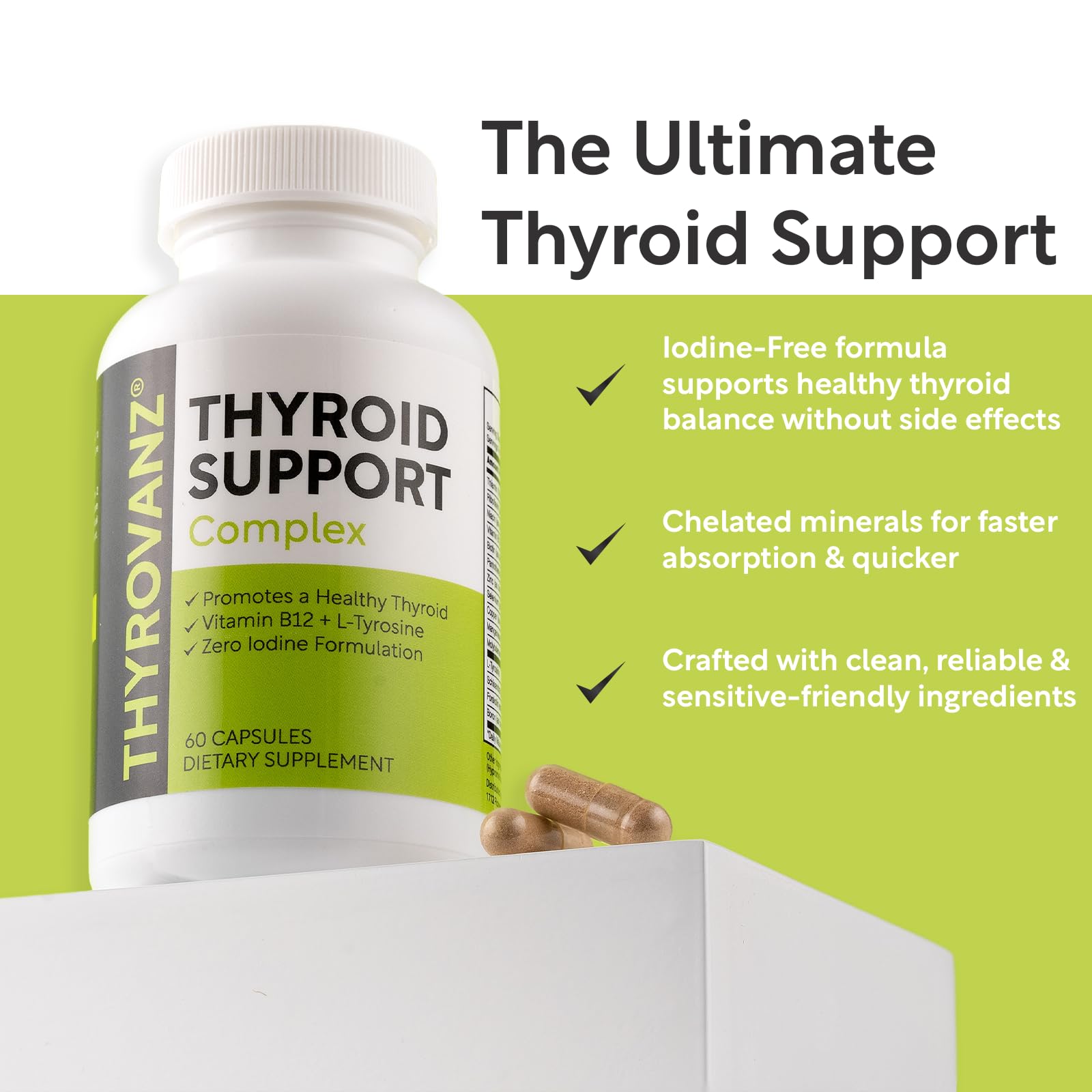 THYROVANZ capsules ready for daily use support focus and mood.