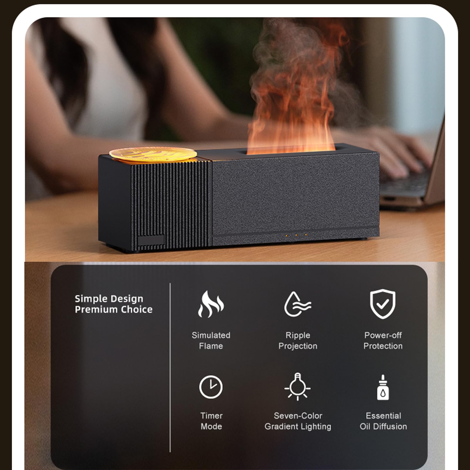 Tiandirenhe diffuser color-changing light enables customizable ambience