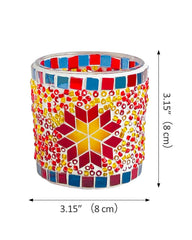 TIANSE mosaic glass candle uses clean ingredients and a cotton wick for steady diffusion.