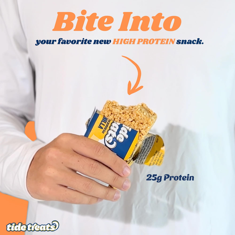 TideTreats Desk snack photo emphasizes satisfying crunch during work.
