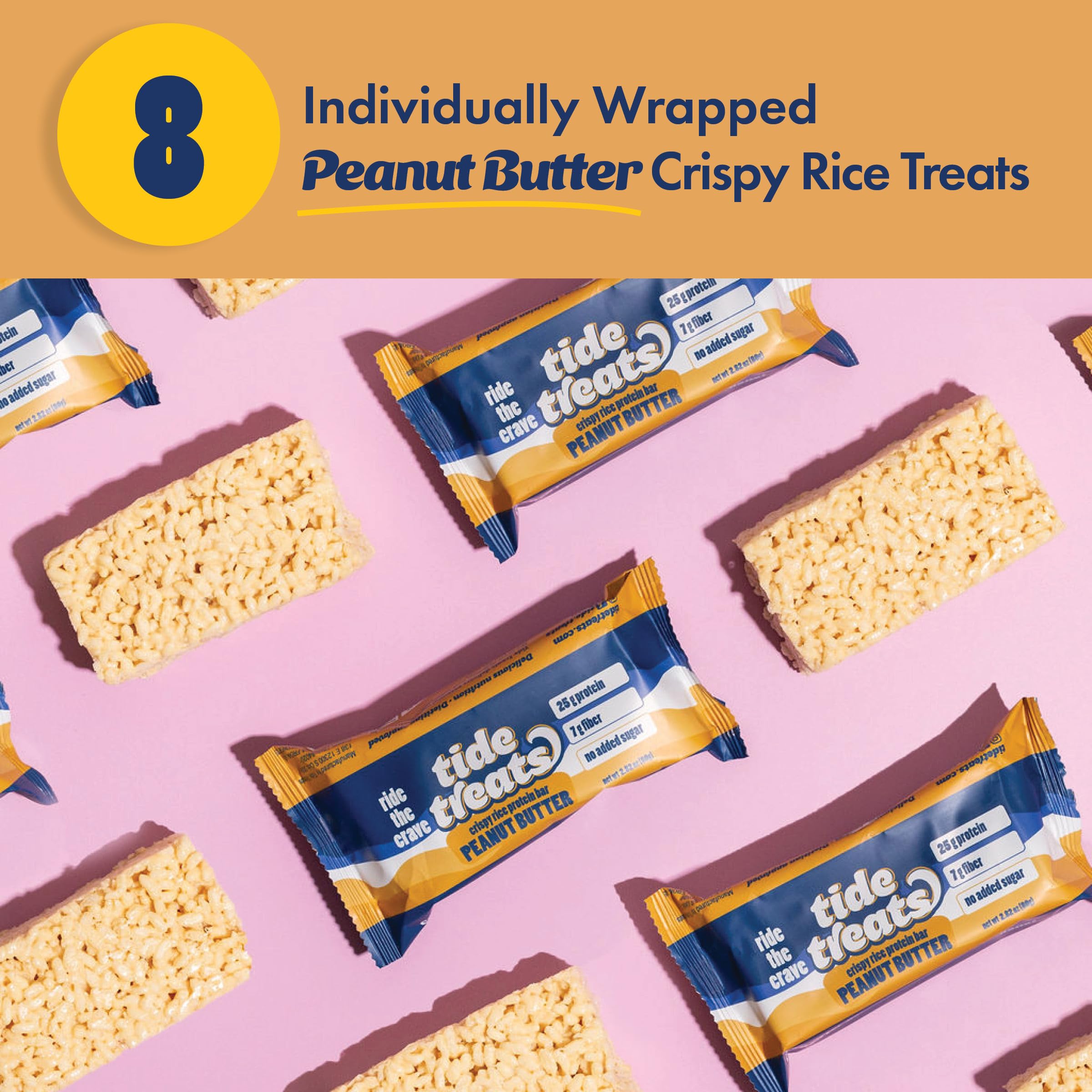 TideTreats Post-workout snack image reinforces protein support after training.