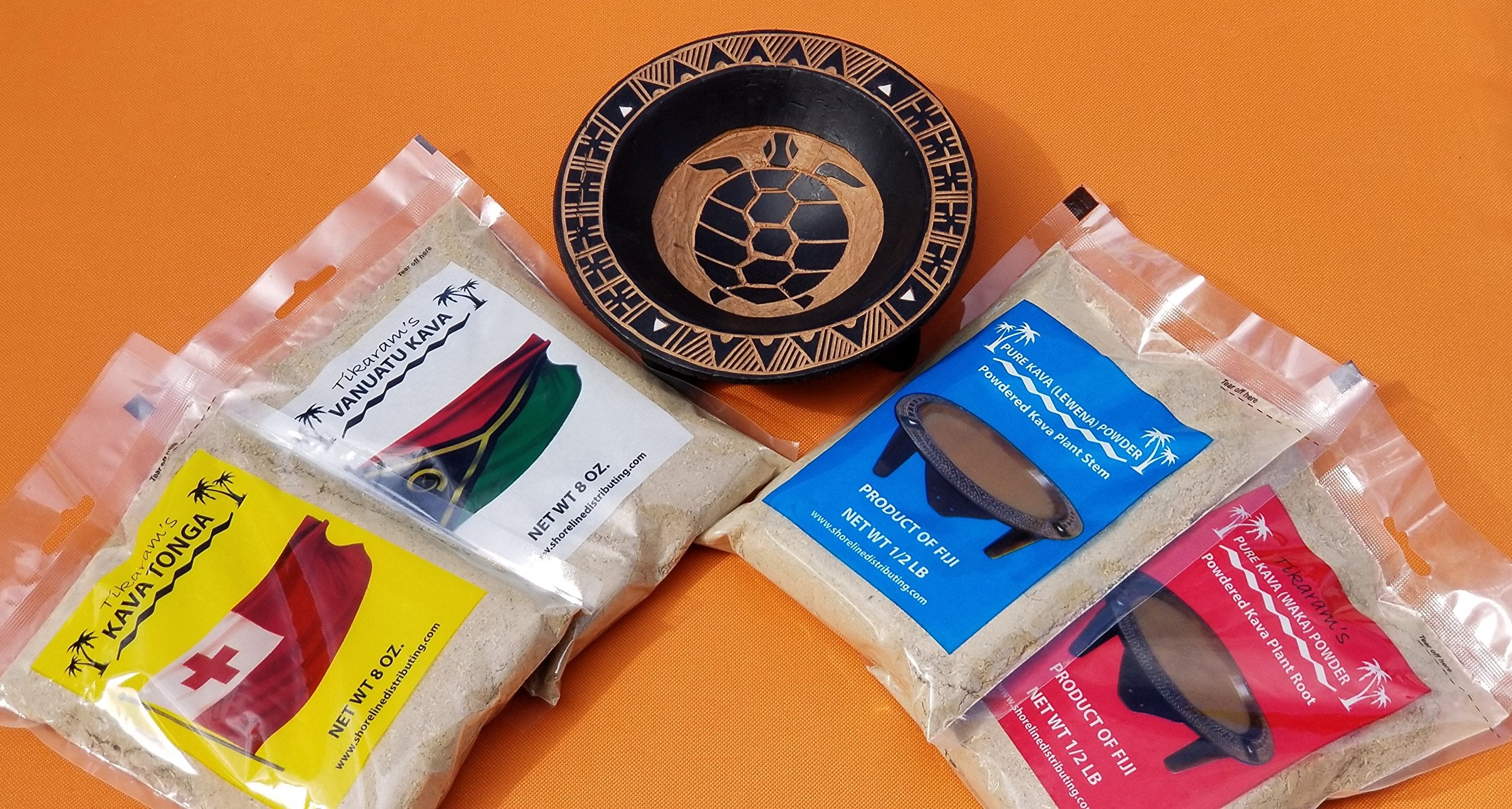 Prepared cup of Tikaram kava powder offers a calming ritual.