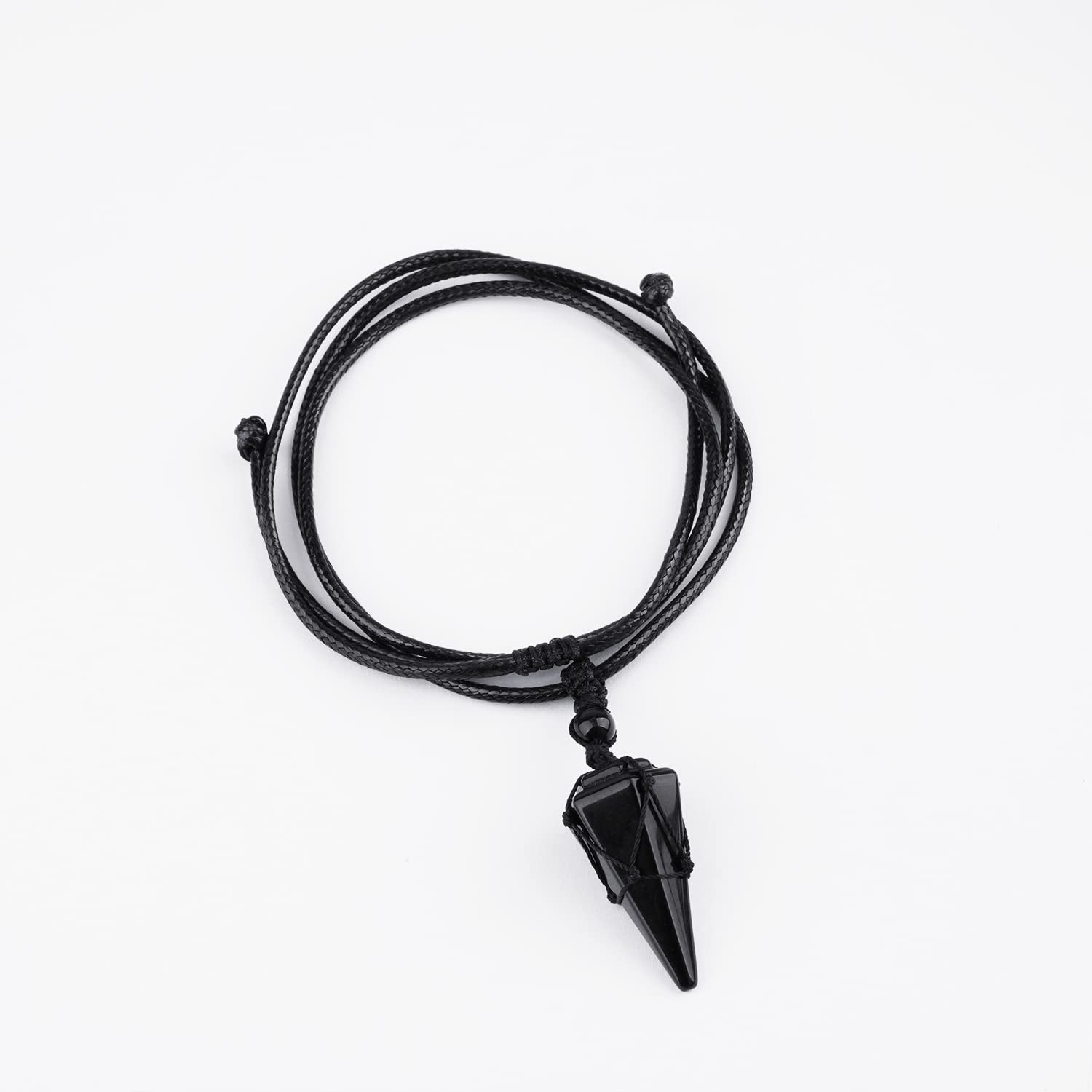 TIKCAUZ Adjustable nylon rope necklace shown for versatile wear on any occasion.