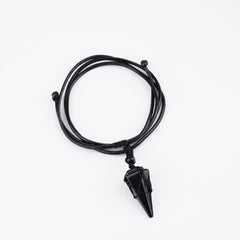 TIKCAUZ Adjustable nylon rope necklace shown for versatile wear on any occasion.
