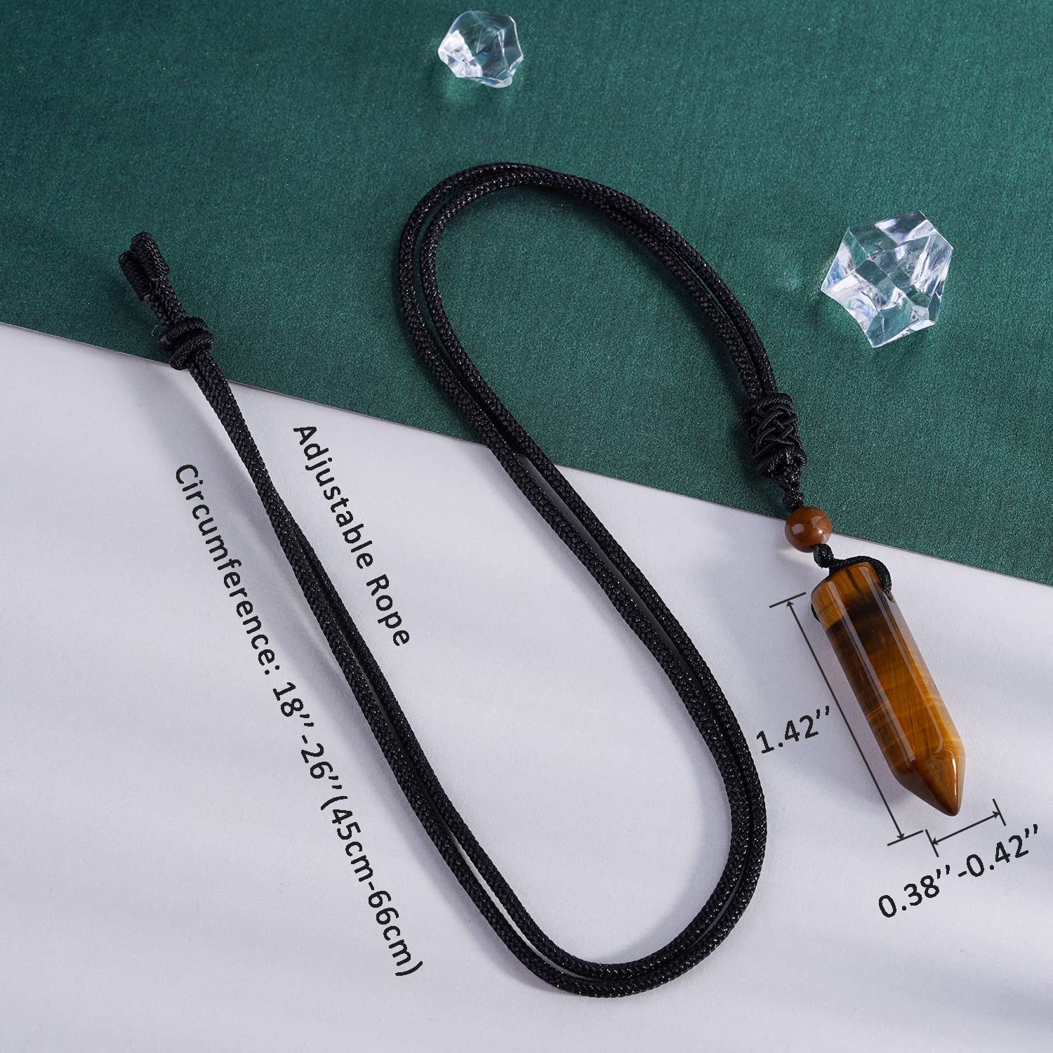 TIKCAUZ adjustable rope necklace offers versatile length.