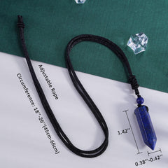 TIKCAUZ natural unique lapis lazuli crystal necklace with color variations