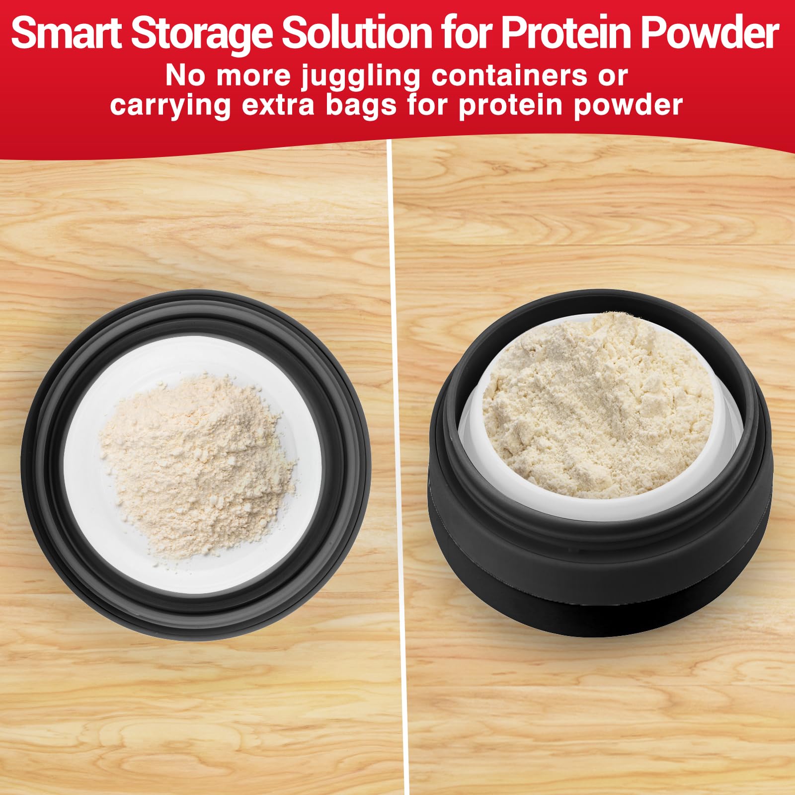 Tilcore collapsible shaker shown as dishwasher safe for easy cleanup.