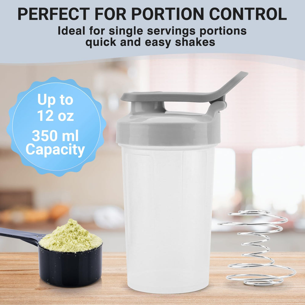 Tilcore 12 oz shaker lid close-up highlights leak-proof seal and secure closure.