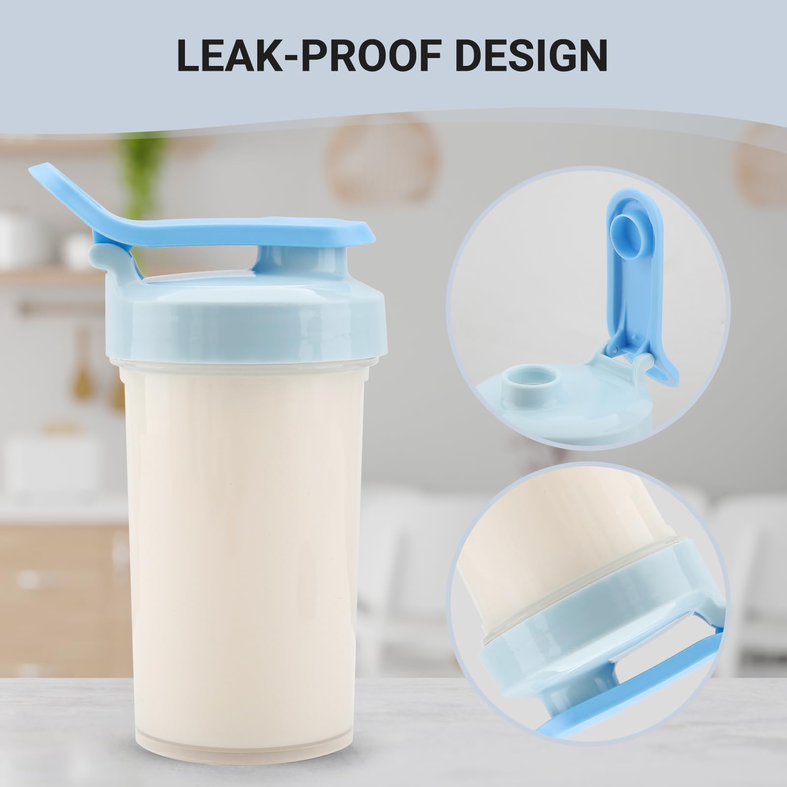 Tilcore shaker 12 oz mixing insert ensures smooth, clump-free shakes.