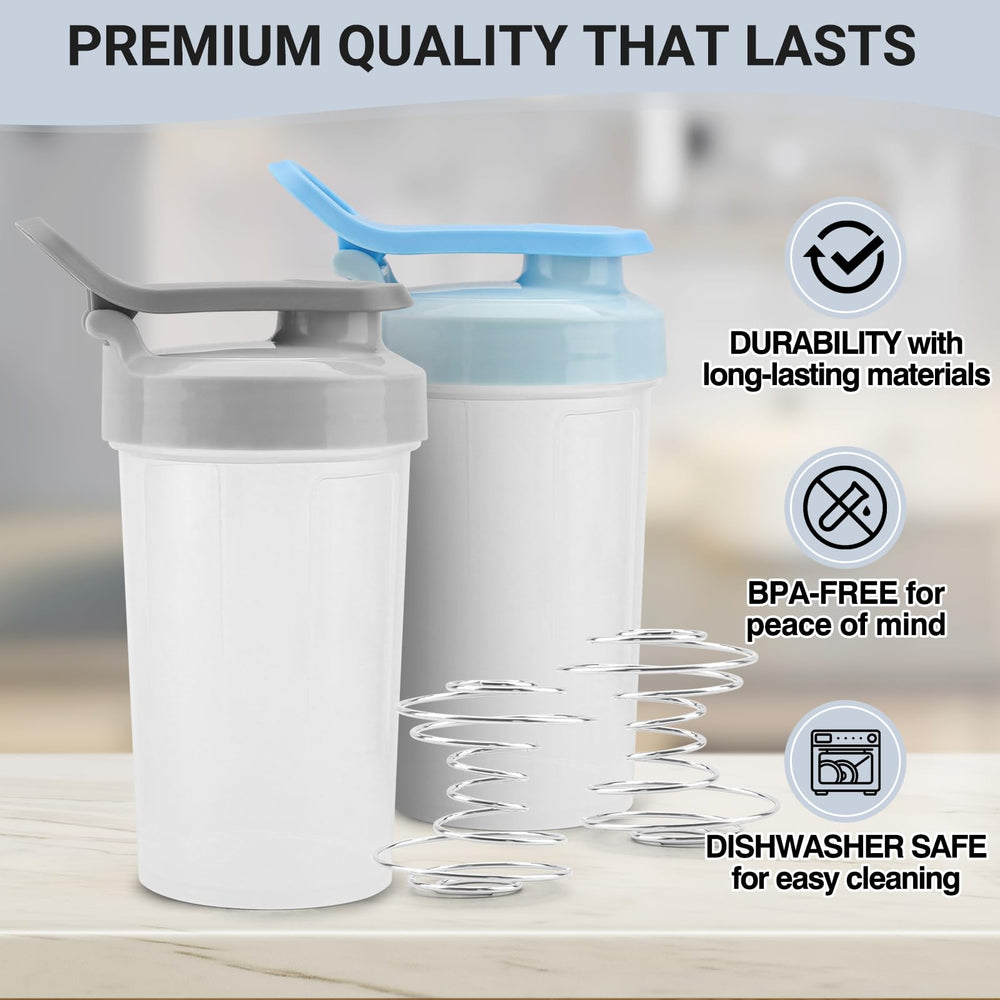 Compact and portable, ideal for on-the-go protein or smoothies.
