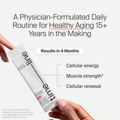 Timeline Mitopure Urolithin A powder with scoop for easy 500 mg servings.