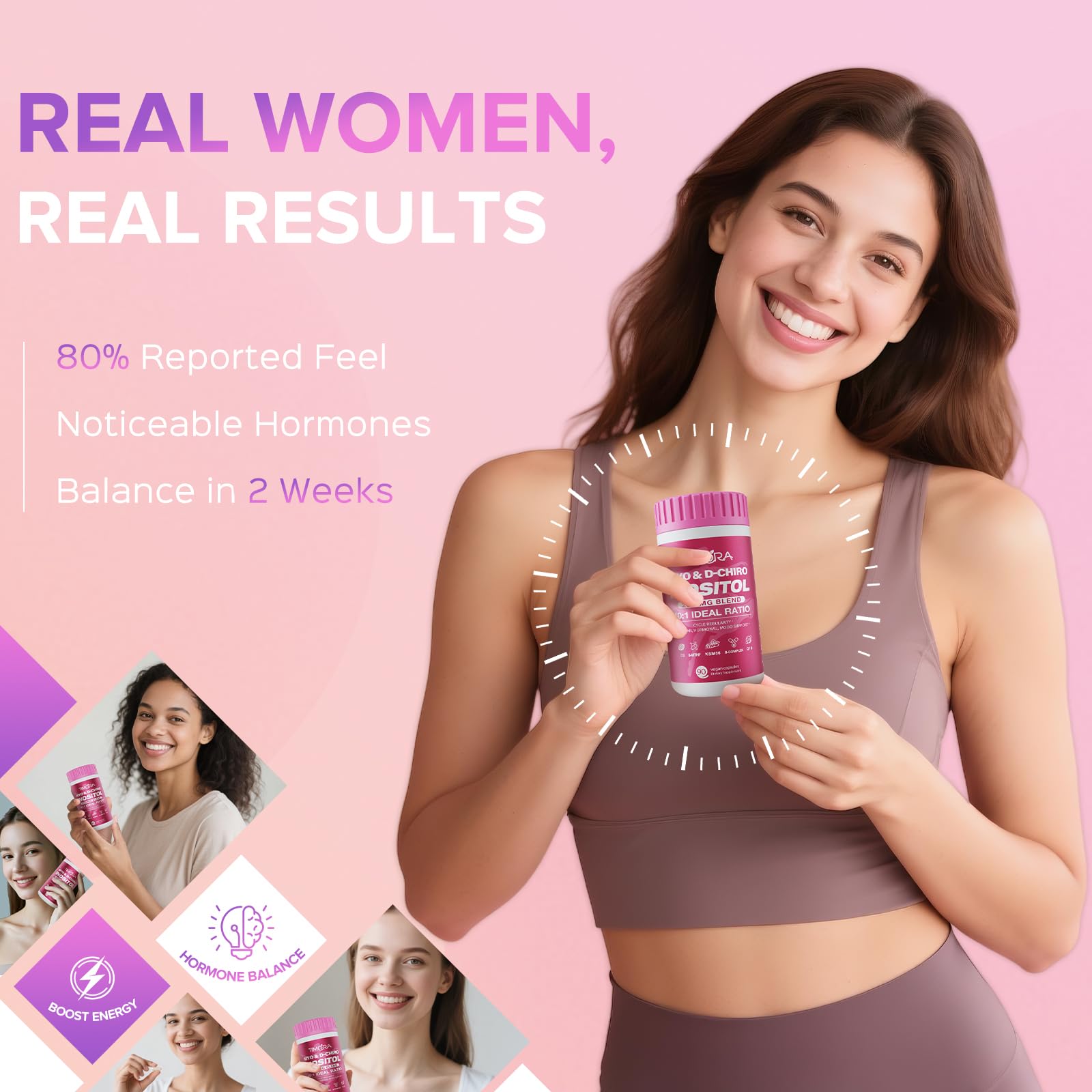 TIMORA easy swallow capsules with water for convenient daily use