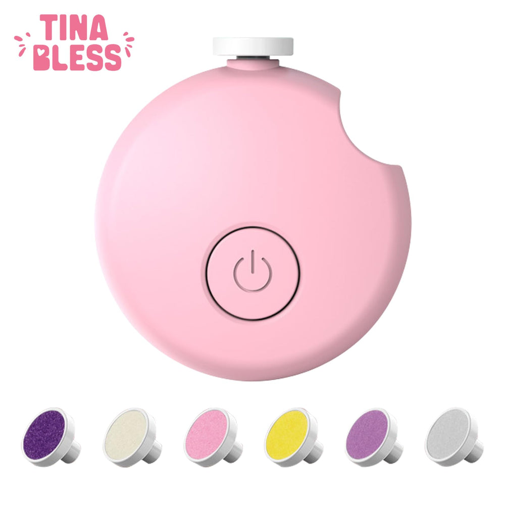 Tinabless salon-safe nail care tool set for delicate nails.
