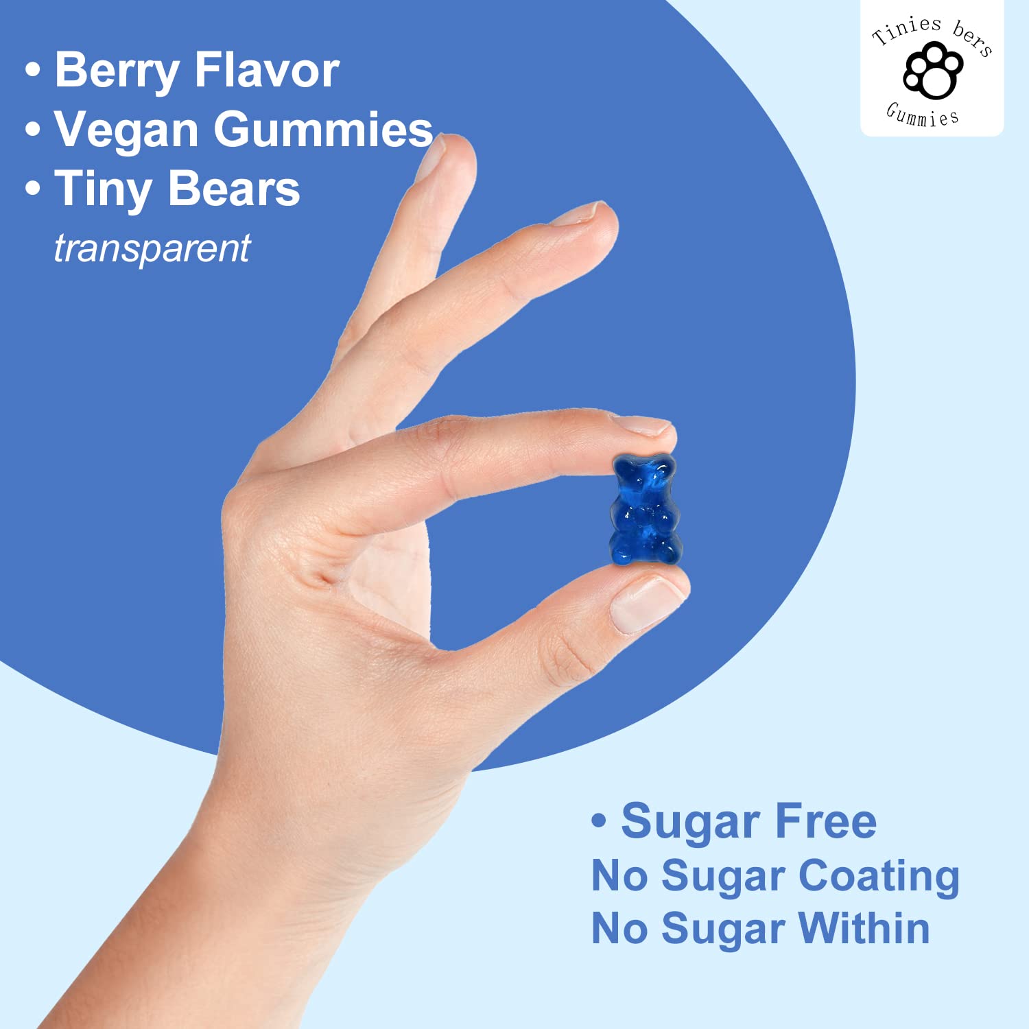 Tinies Bers Potassium Magnesium Gummies ingredient chart with potassium and magnesium per serving