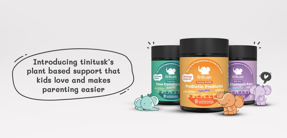 Peach and pomegranate flavor of TINITUSK Tummy Buddy gummies