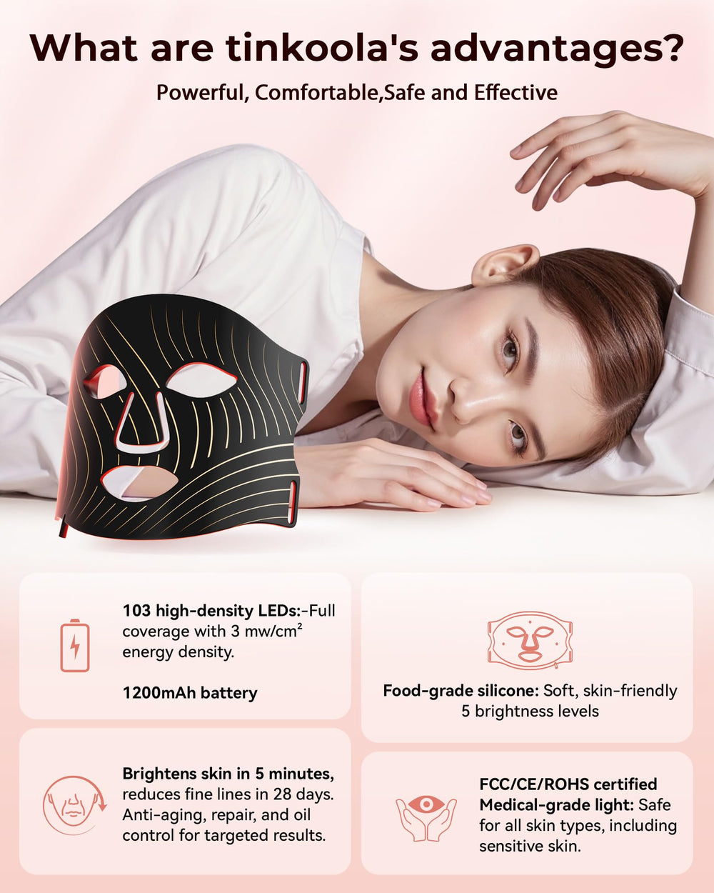 Tinkoola neck-ergonomic design in silicone for comfortable wear