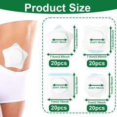 Tinoaly castor oil patch bear shape for easy abdominal wear.