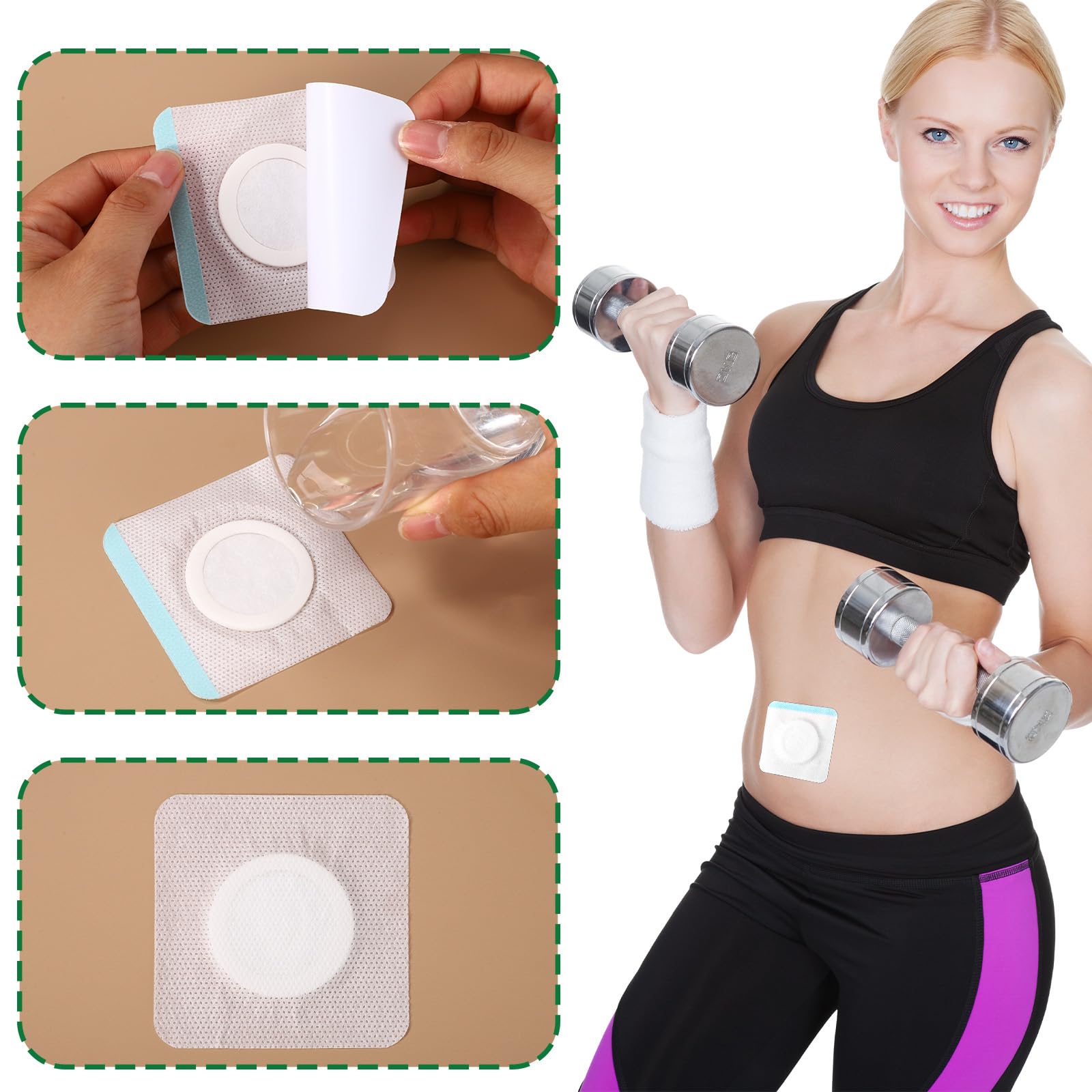 Tinoaly patch with centre cotton pad for better absorption.
