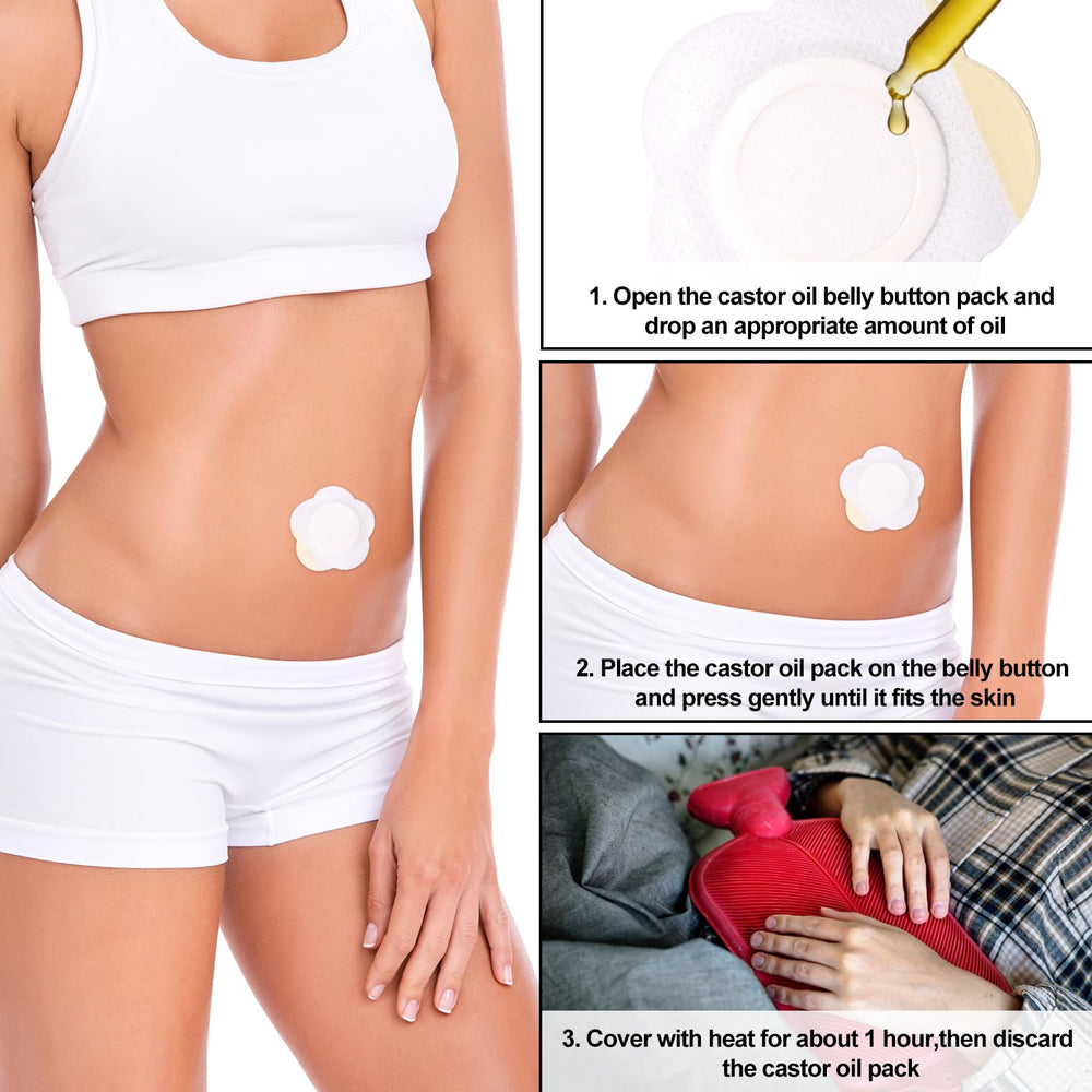 Tinoaly organic castor oil wrap pack ready for home use
