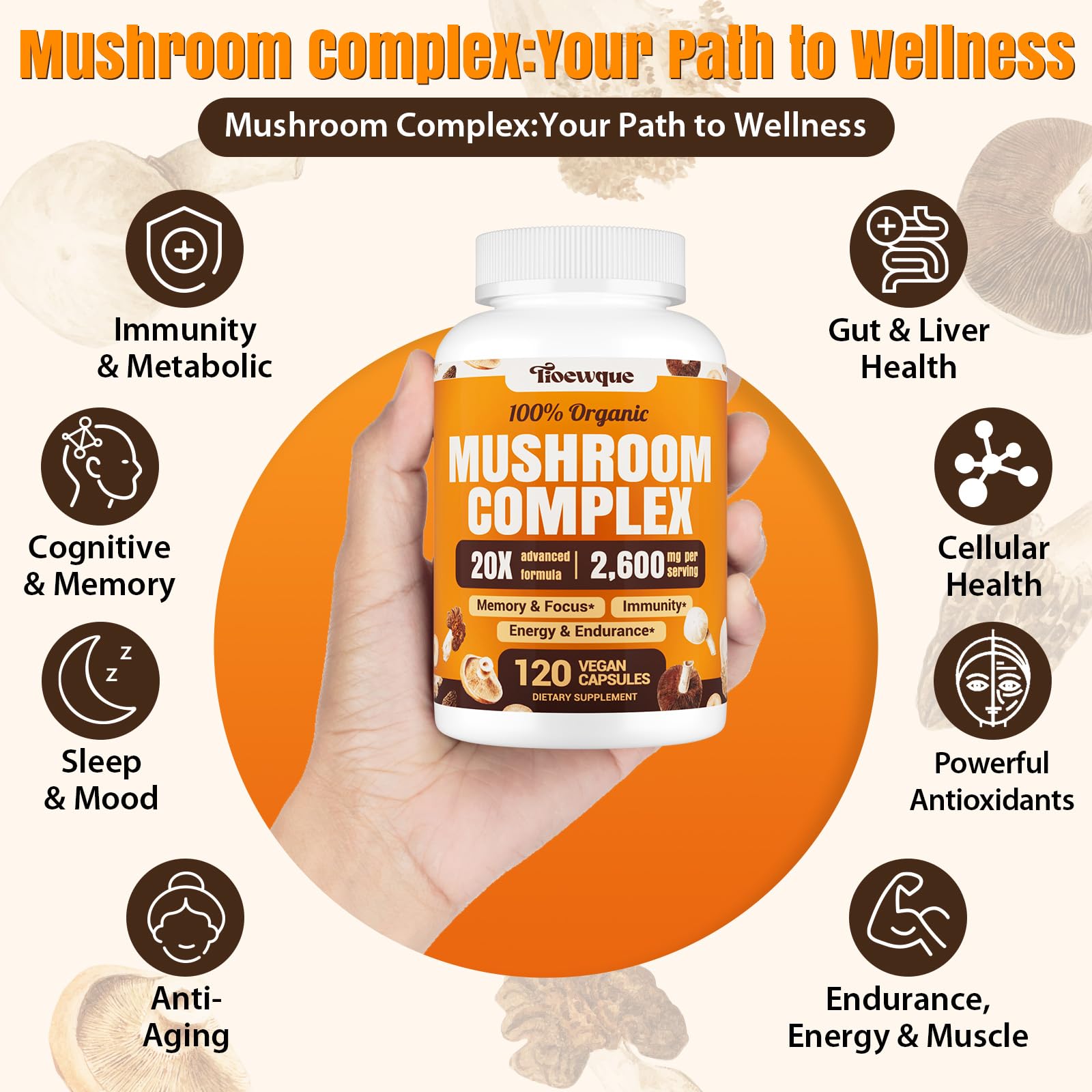 Tioewque digestive health and immune support from premium beta-glucans.