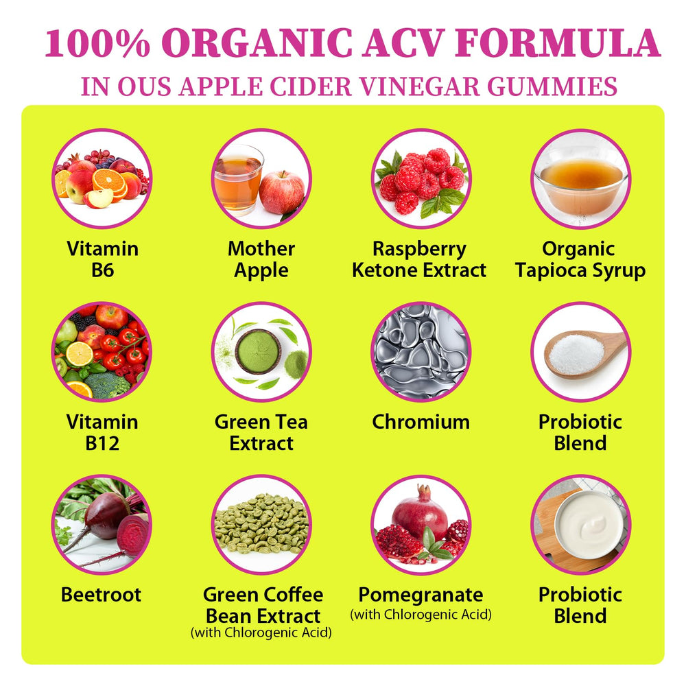 Tisestence ACV Gummies with B12 for vitality and energy.
