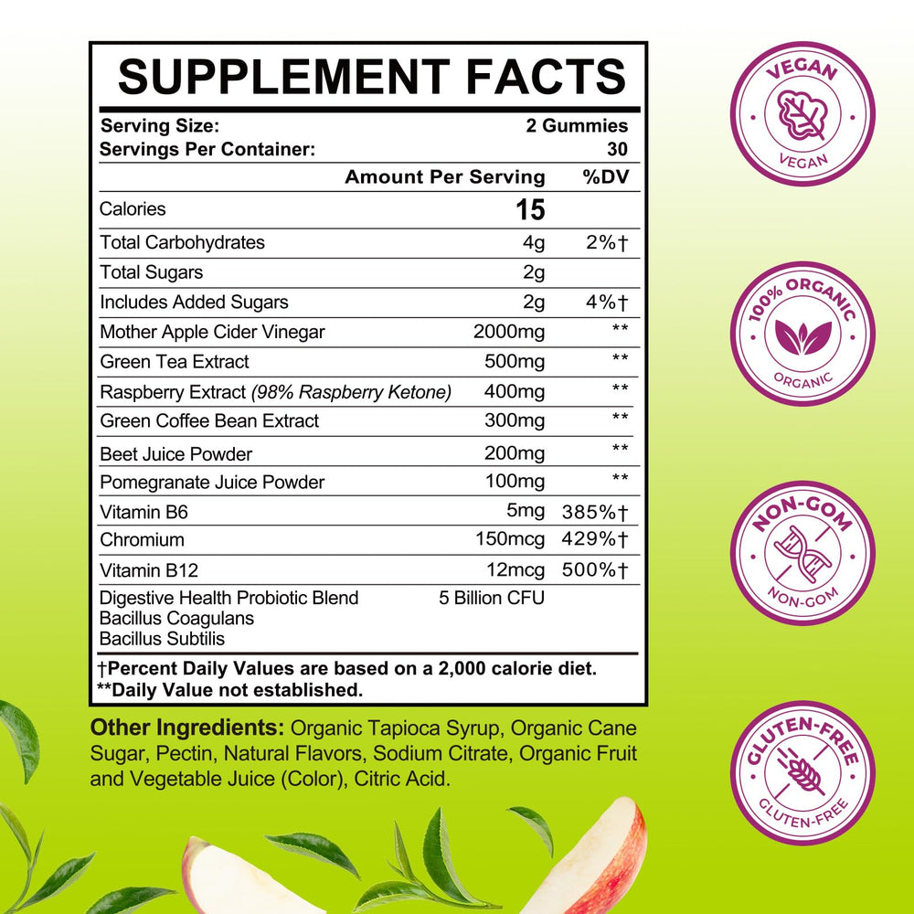 Tisestence chromium and green coffee bean components aid metabolism.