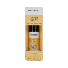 Tisserand Happy Vibes roller ball packaging box