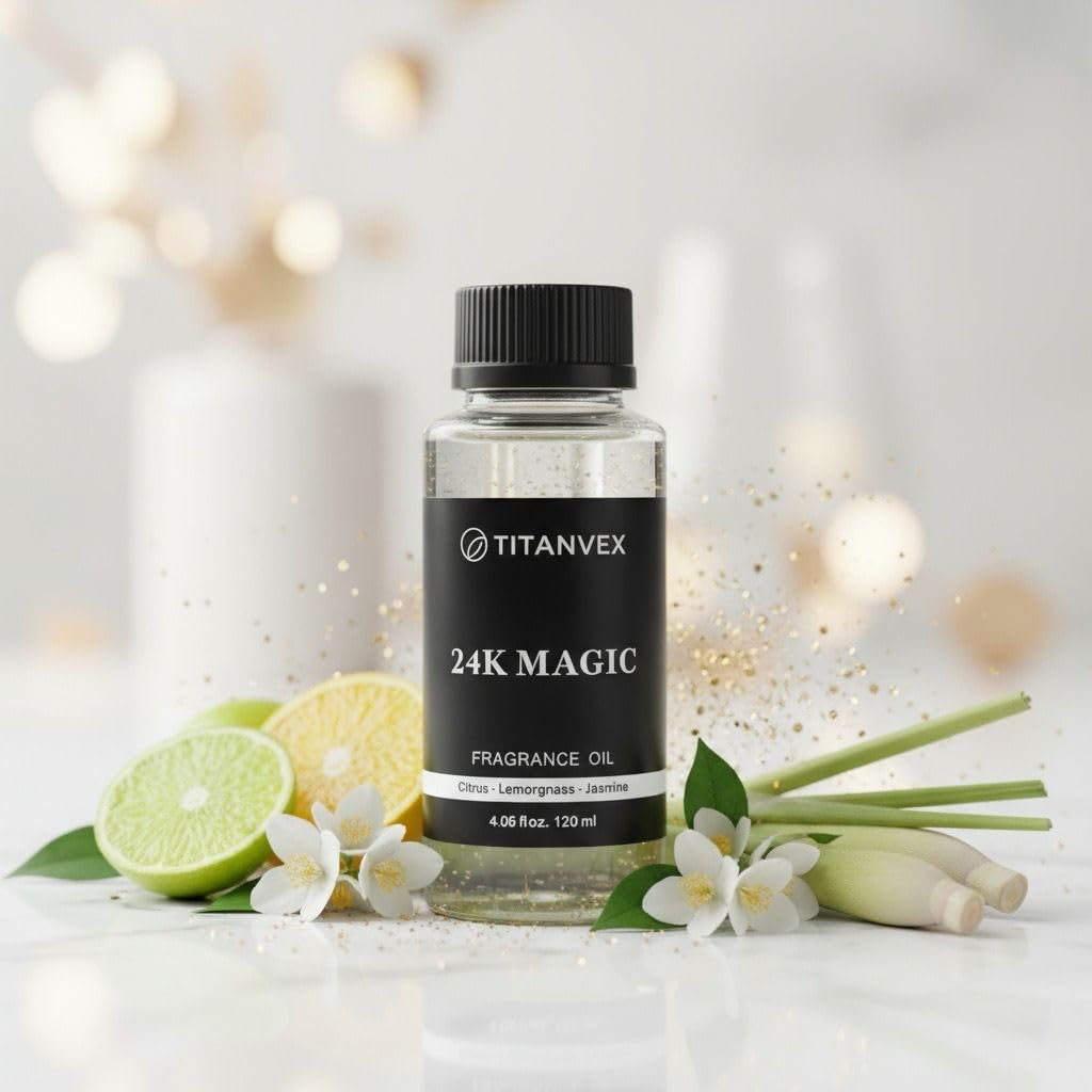 TitanVex 24K Magic Diffuser Oil cap—secure lid preserves scent.