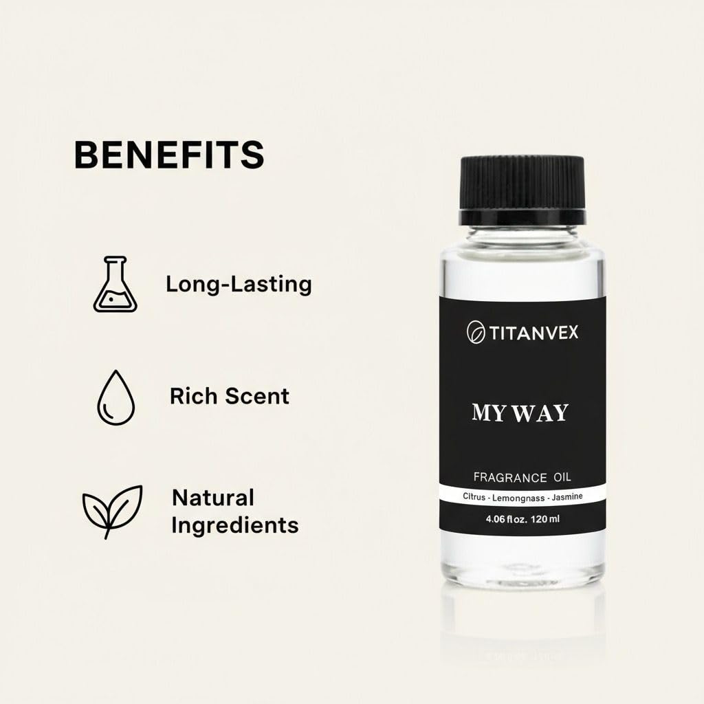 TitanVex My Way diffuser oil in a room with an elegant diffuser setup
