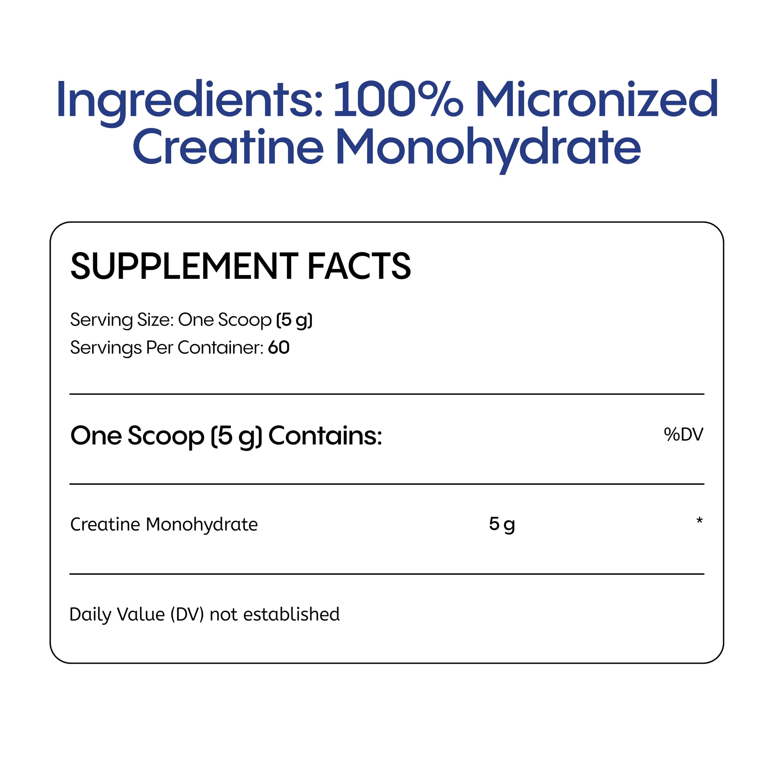 TIVAGENICS micronized creatine powder scoop for precise 5 g serving