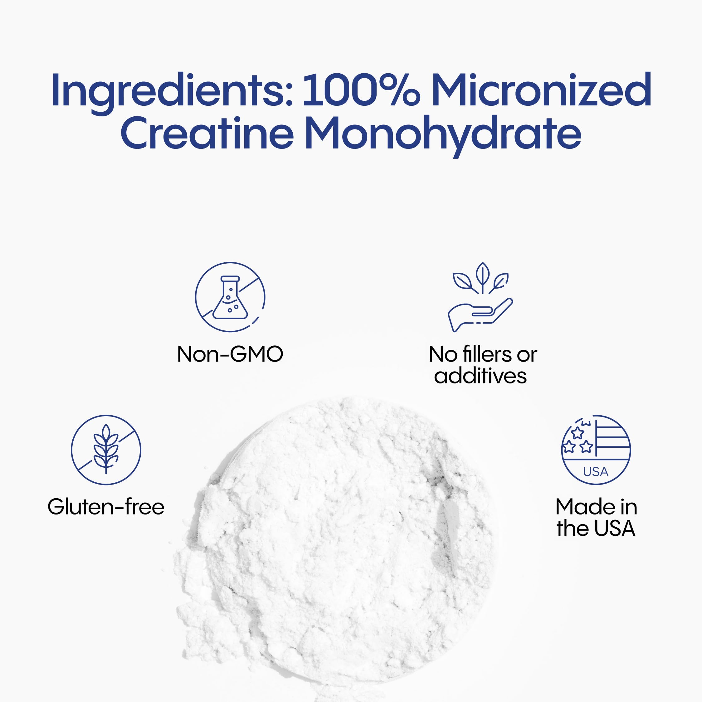 TIVAGENICS pure creatine powder unflavored label highlighting purity
