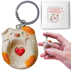 TIWIWTB ceramic thumb worry stone with a smooth surface for tactile calming use