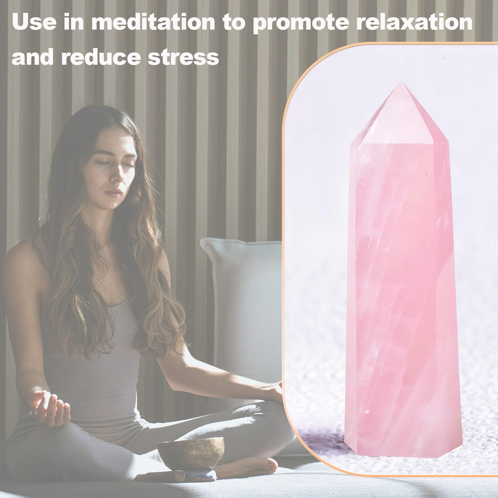 Tizzomx crystal point wand directs focused energy for meditation and balance.