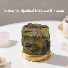 Tizzomx Tiger's Eye meditation crystal for calm and concentration.