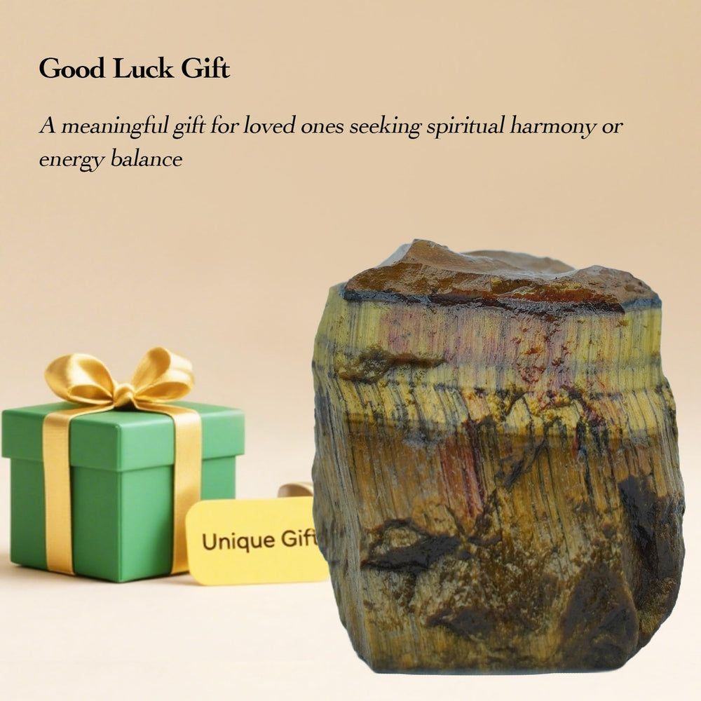 Tizzomx Tiger's Eye Reiki gemstone for soothing sessions.