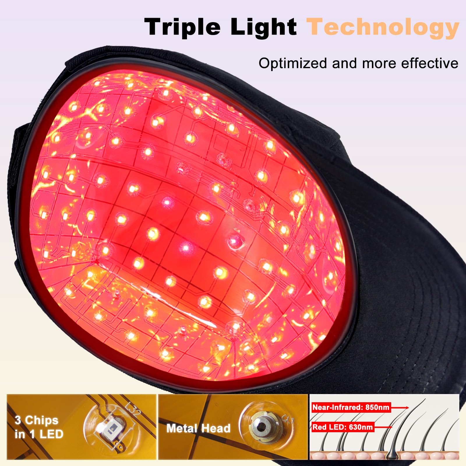 Tkcsoi cap features skin-friendly design for comfortable sessions.